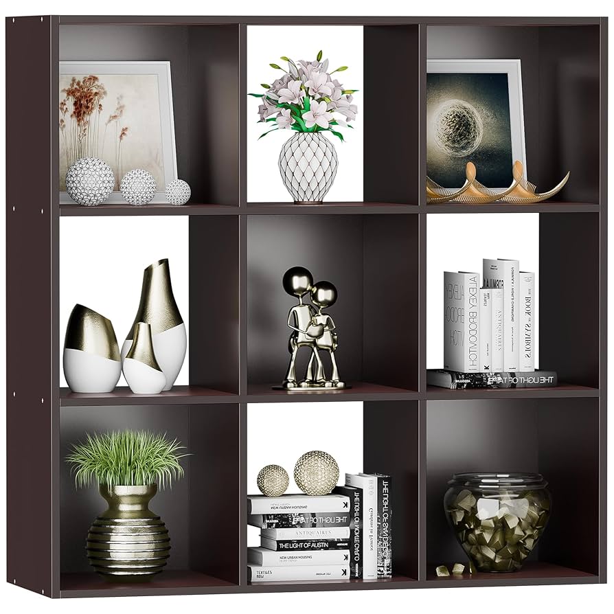 Amazon.com: 9 Cube Storage Organizer Wooden Display Storage